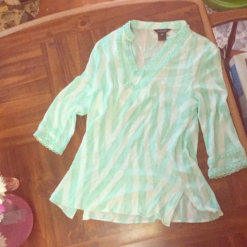 a striped chevron blouse